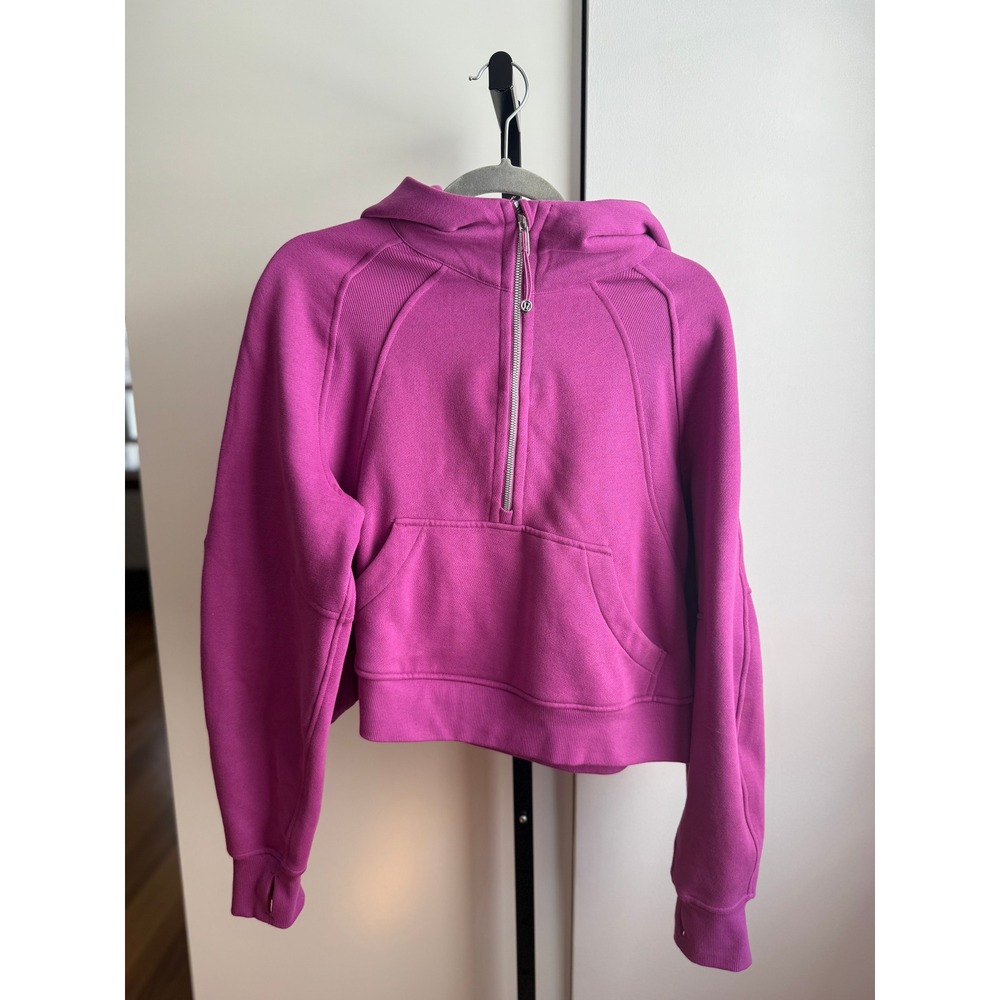 Lululemon Scuba Oversized Half-Zip Hoodie – Size XS/S – Vivid‎ Plum